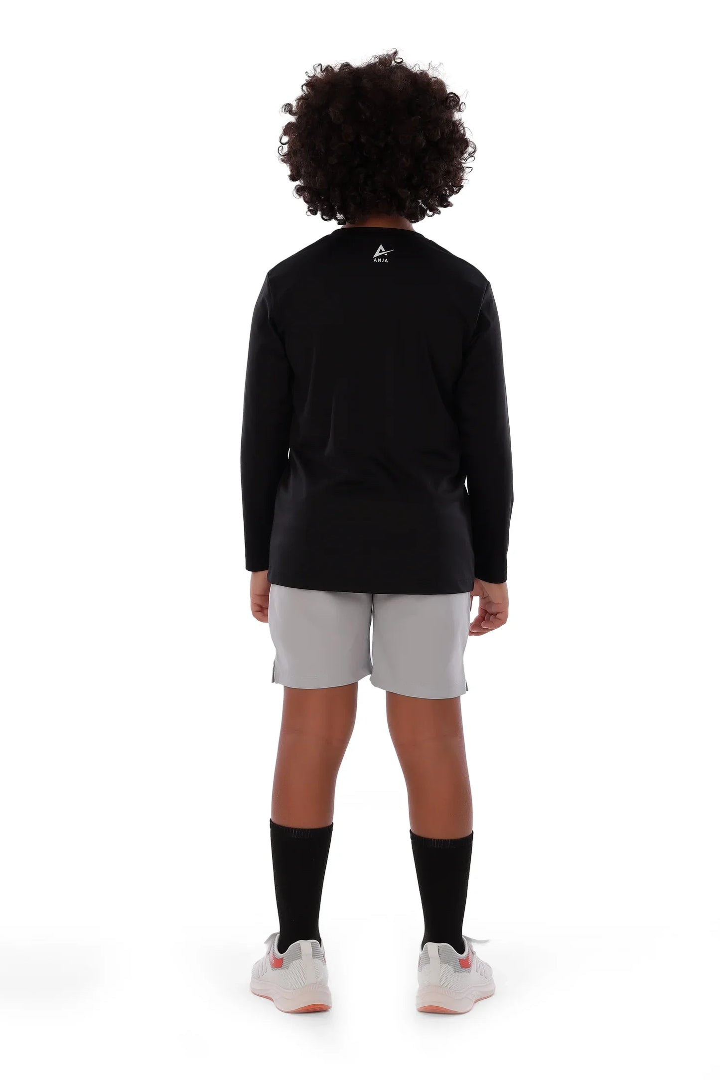 Boys Basketball Shoes & Ball Graphic Long Sleeve T-Shirt – Sporty Athletic Tee