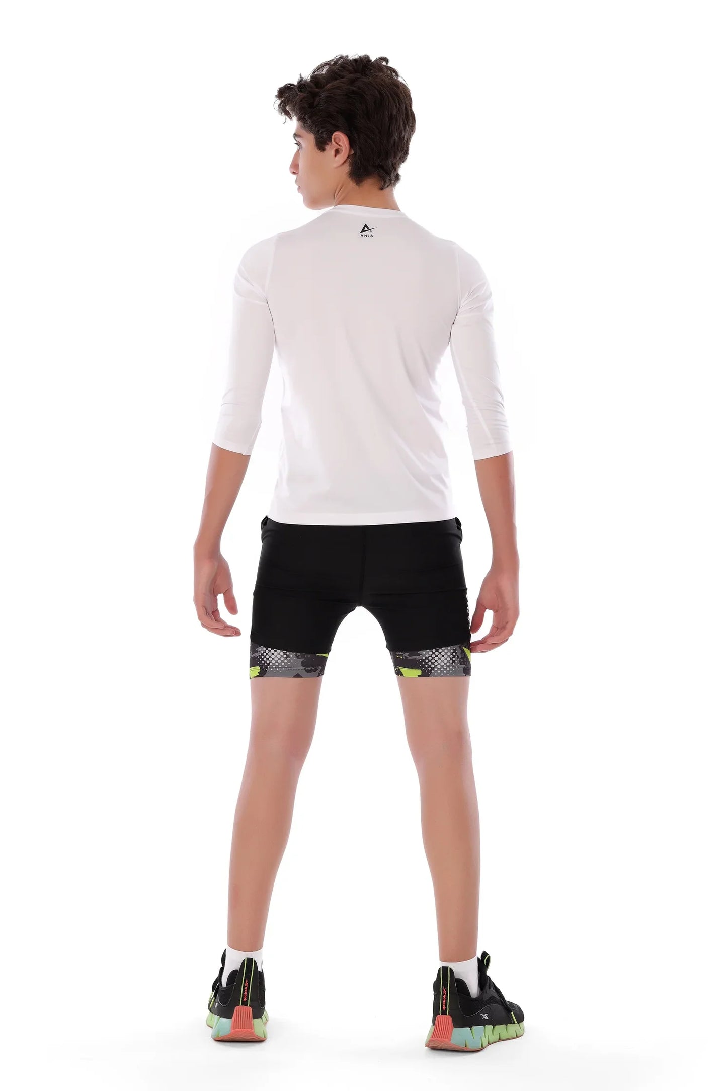Boys White Squash Graphic T-Shirt – Sporty Long Sleeve Top