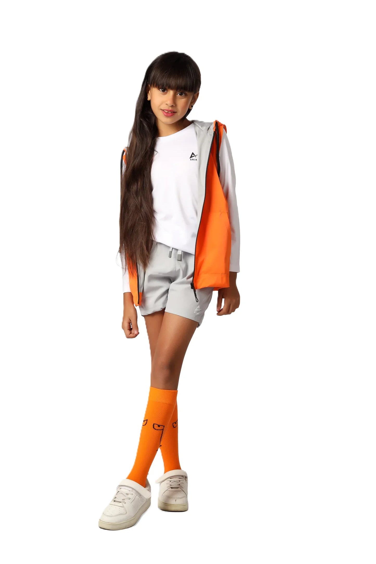 Girls Zip-Up Vest – Sporty Sleeveless Outerwear