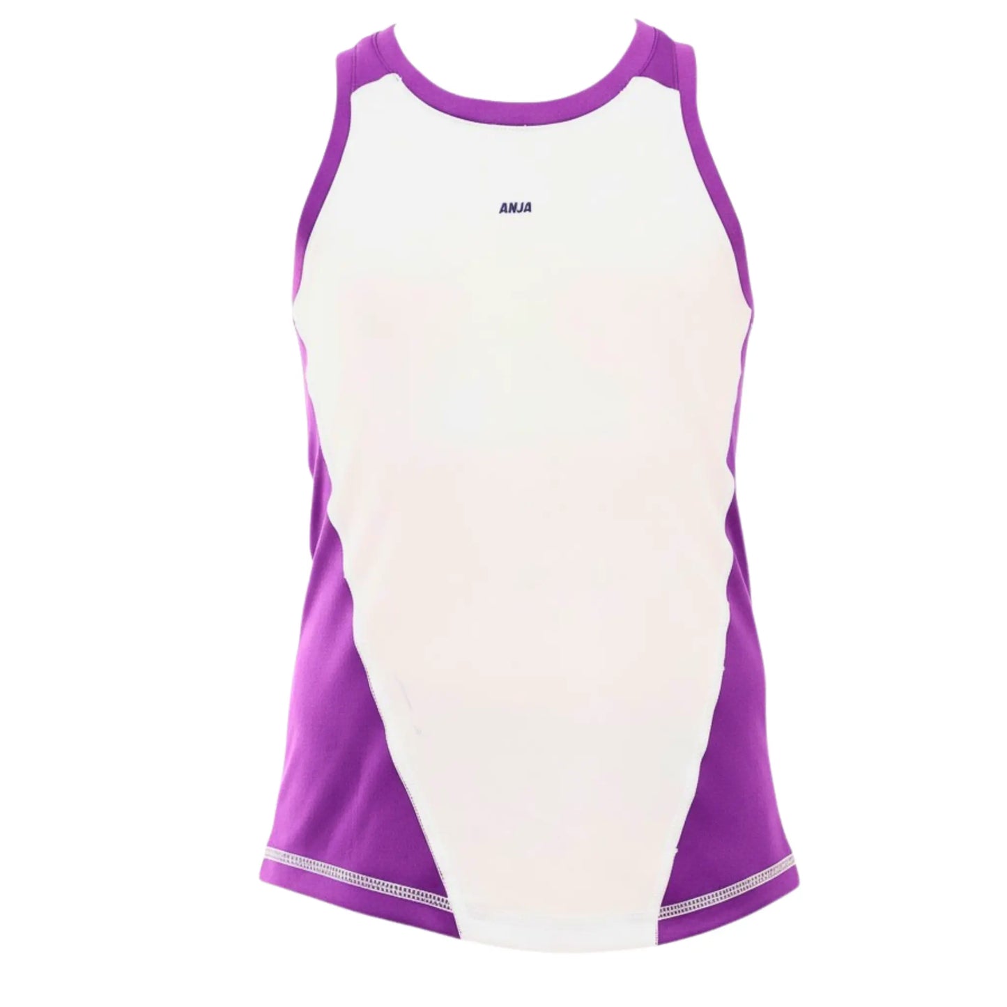 Girls Sleeveless Performance T-Shirt – Two-Tone Top