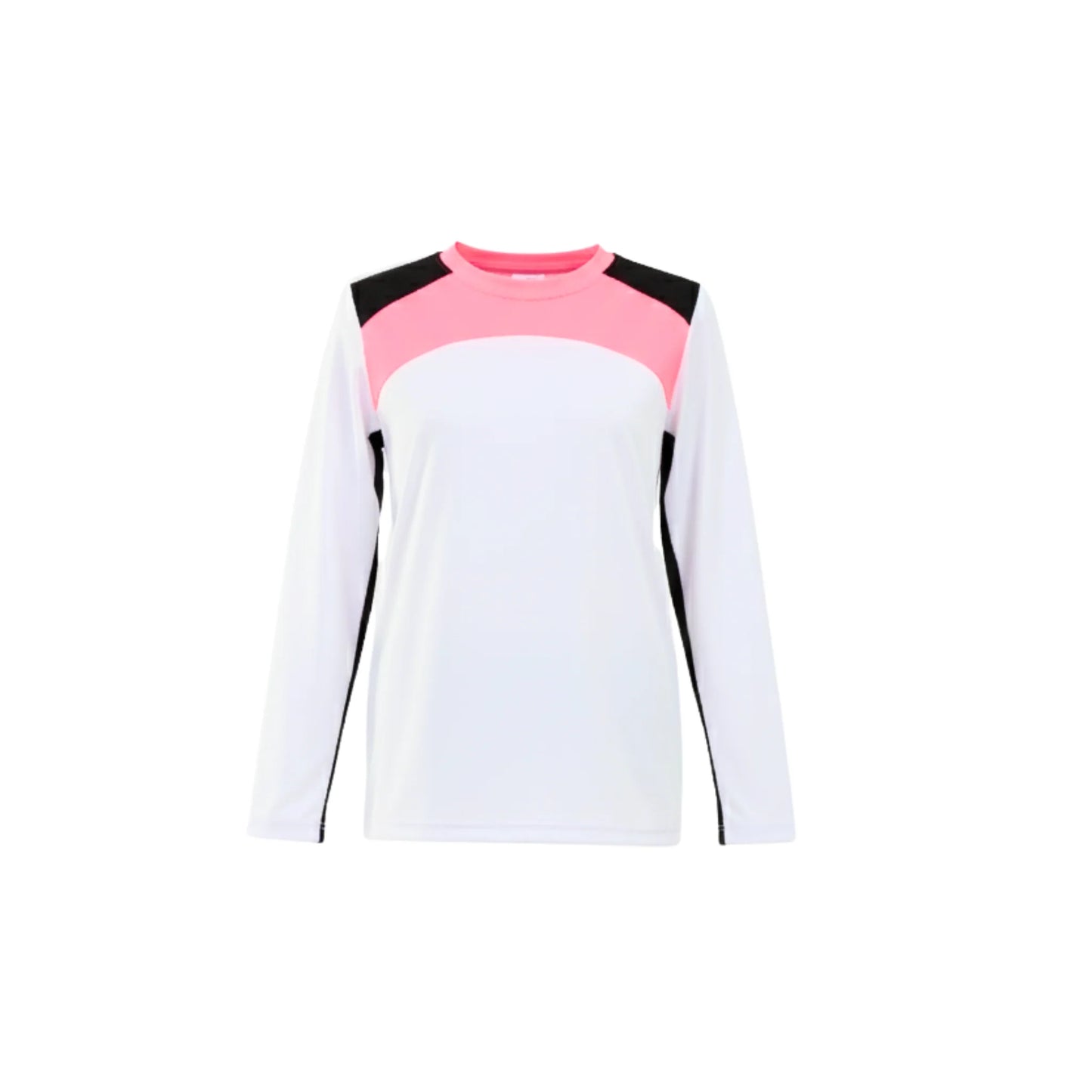 Girls Long Sleeve Sport T-Shirt – white neon Accents